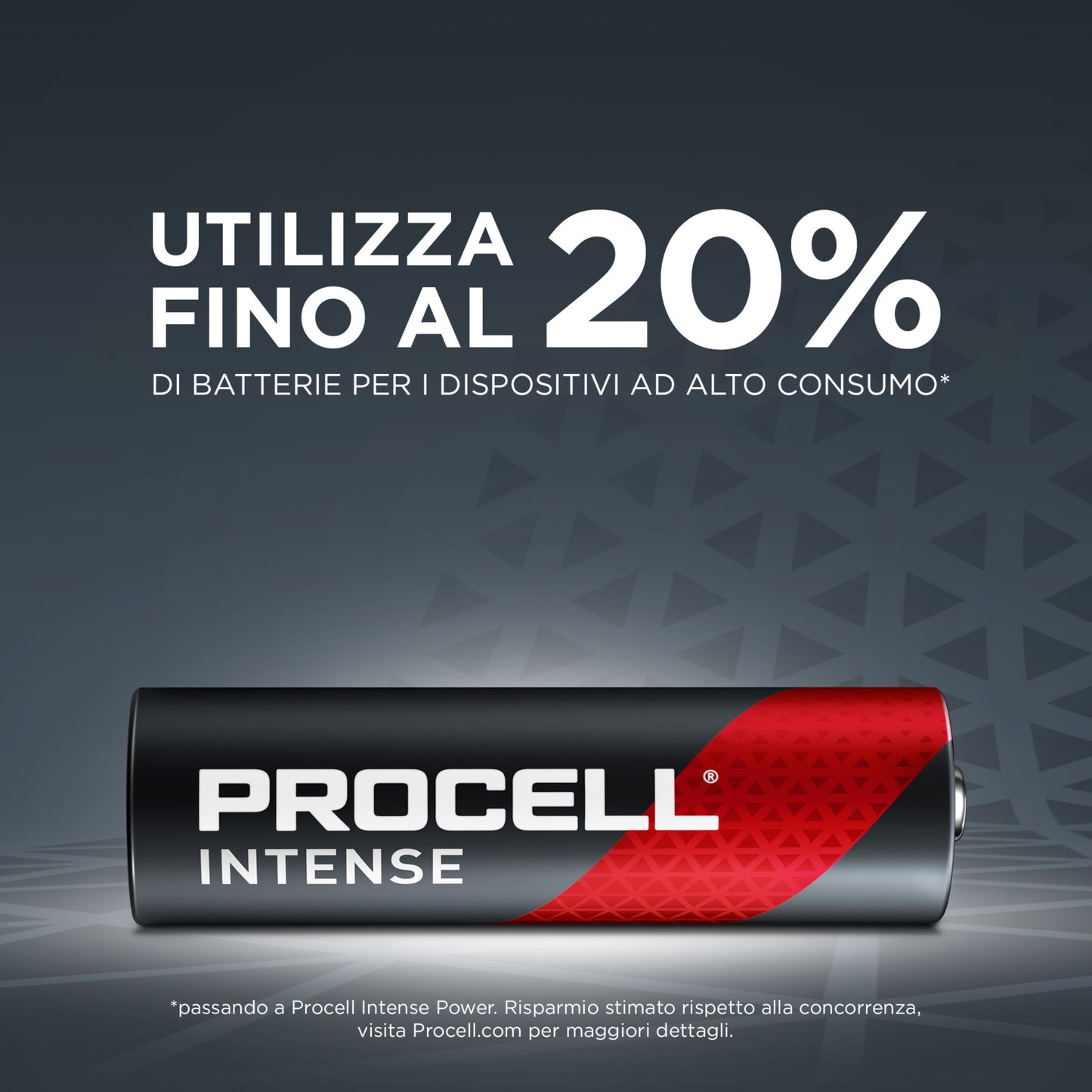 DURACELL STILO PROCELL INTENSE - AA confezione da 10 batterie