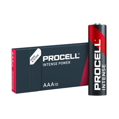 Batterie alcaline Procell Intense AAA 1.5V confezione 10pz dispositivi professionali alto consumo