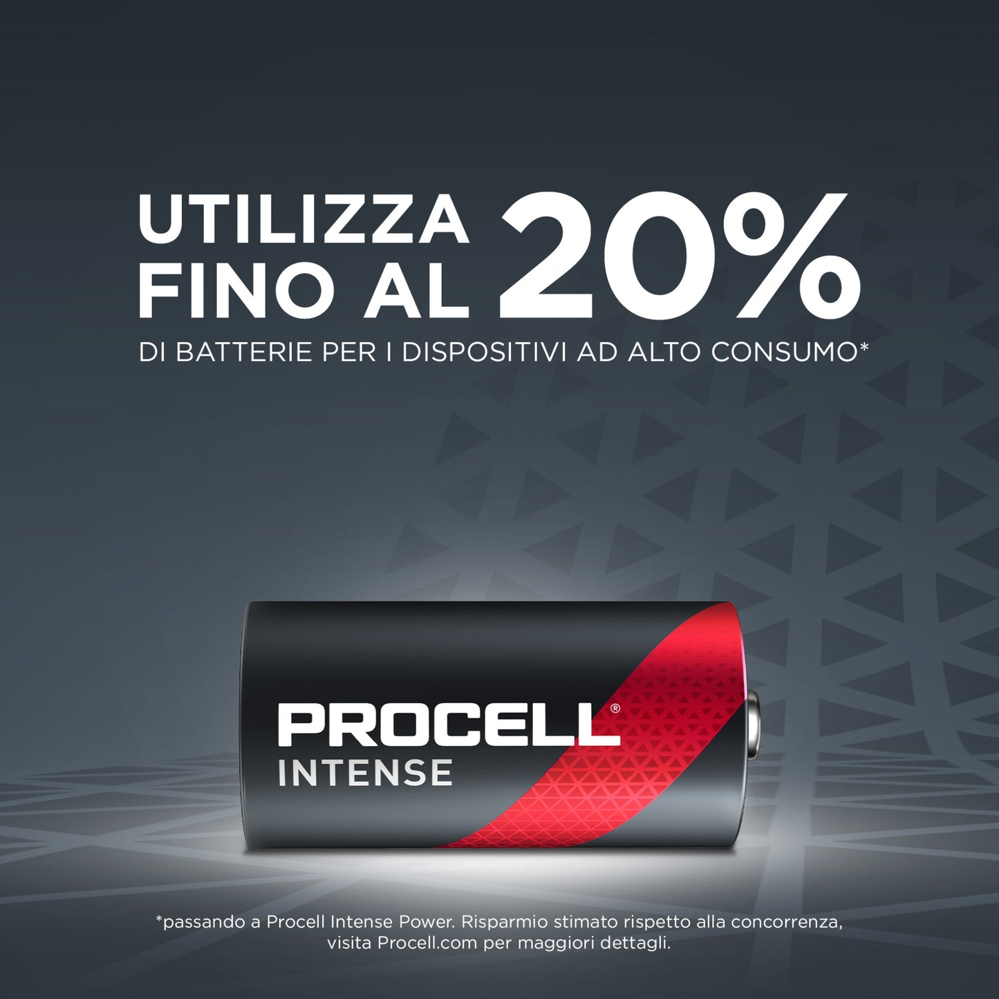 DURACELL 1/2 TORCIA PROCELL INTENSE - C confezione da 10 batterie