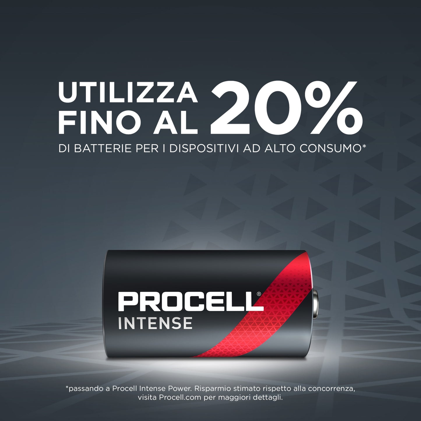 DURACELL TORCIA PROCELL INTENSE - D confezione da 10 batterie