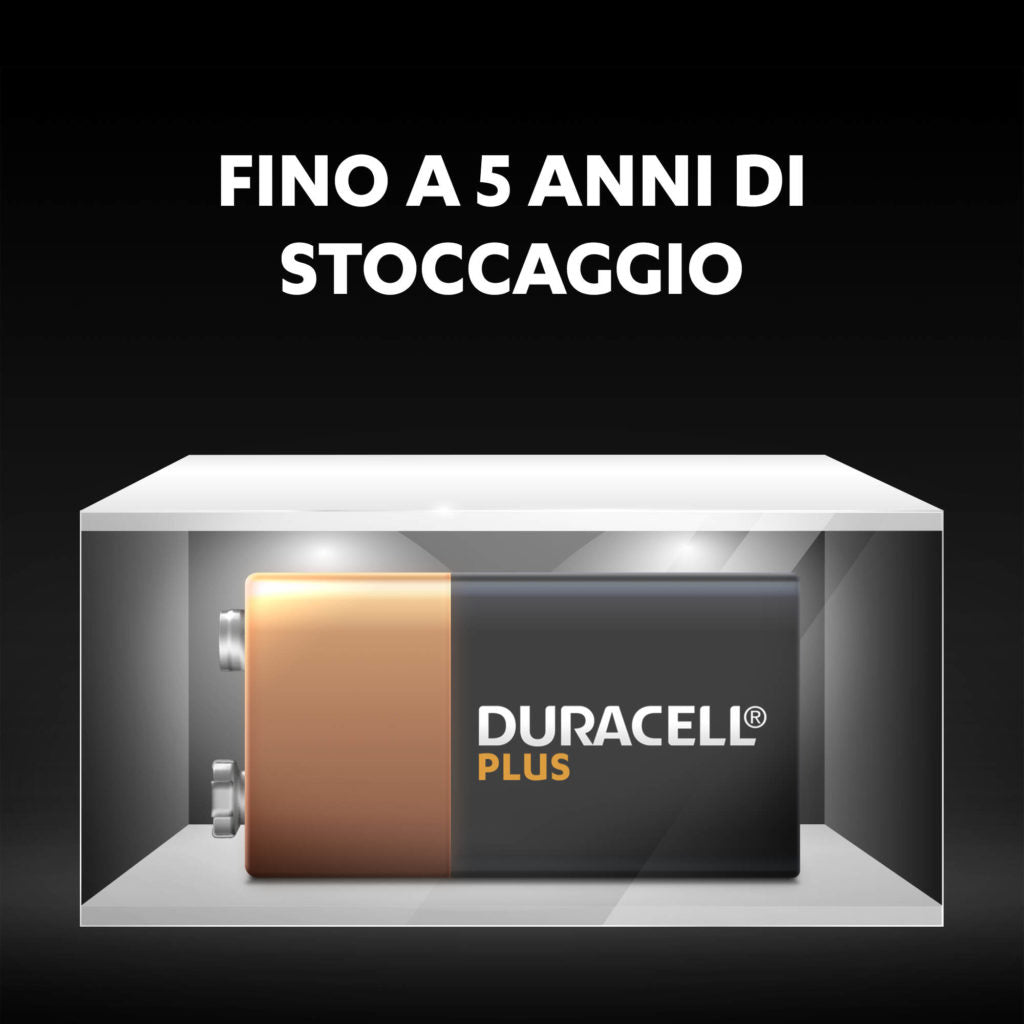 DURACELL 9 VOLT PLUS POWER blister da 1 (10PZ)