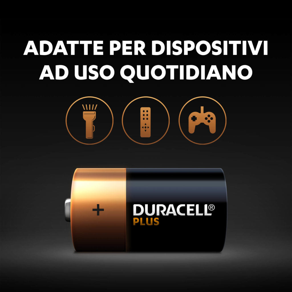 DURACELL 1/2 TORCIA PLUS POWER - C blister da 2