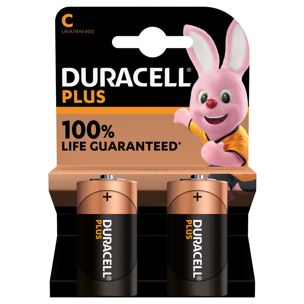 Batterie alcaline Duracell Plus C mezza torcia confezione multipla 10 blister