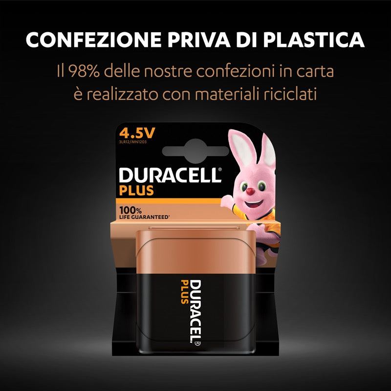 DURACELL PIATTA blister da 1 - 4,5 VOLT PLUS POWER