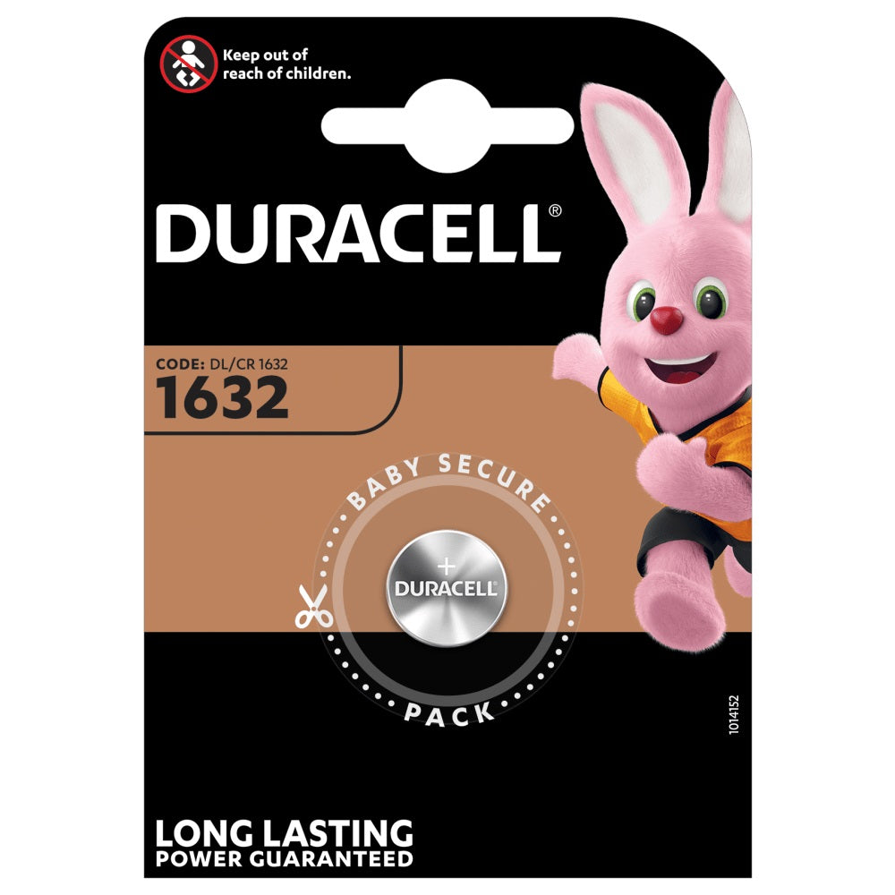 Batteria a bottone litio Duracell 1632 Baby Secure blister 1pz alta purezza