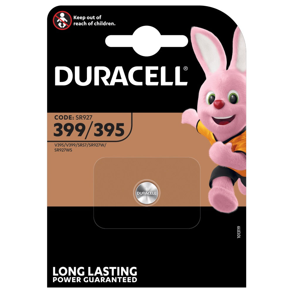 Batteria Duracell 399/395 ossido argento blister 1pz orologi calcolatrici pompe insulina termometri