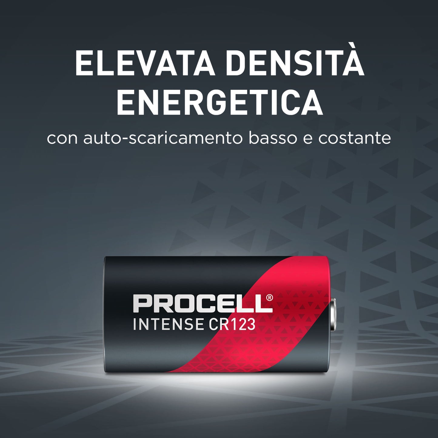 DURACELL CR123 PROCELL INTENSE - 3 VOLT confezione da 10 batterie