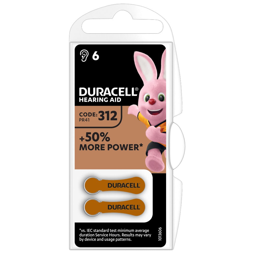 DURACELL DA312 PER APPARECCHI ACUSTICI  BLISTER DA 6