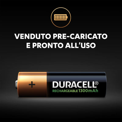 DURACELL STILO RICARICABILI - AA - 1300mAh - BLISTER DA 2
