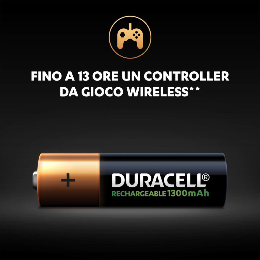 DURACELL STILO RICARICABILI - AA - 1300mAh - BLISTER DA 2