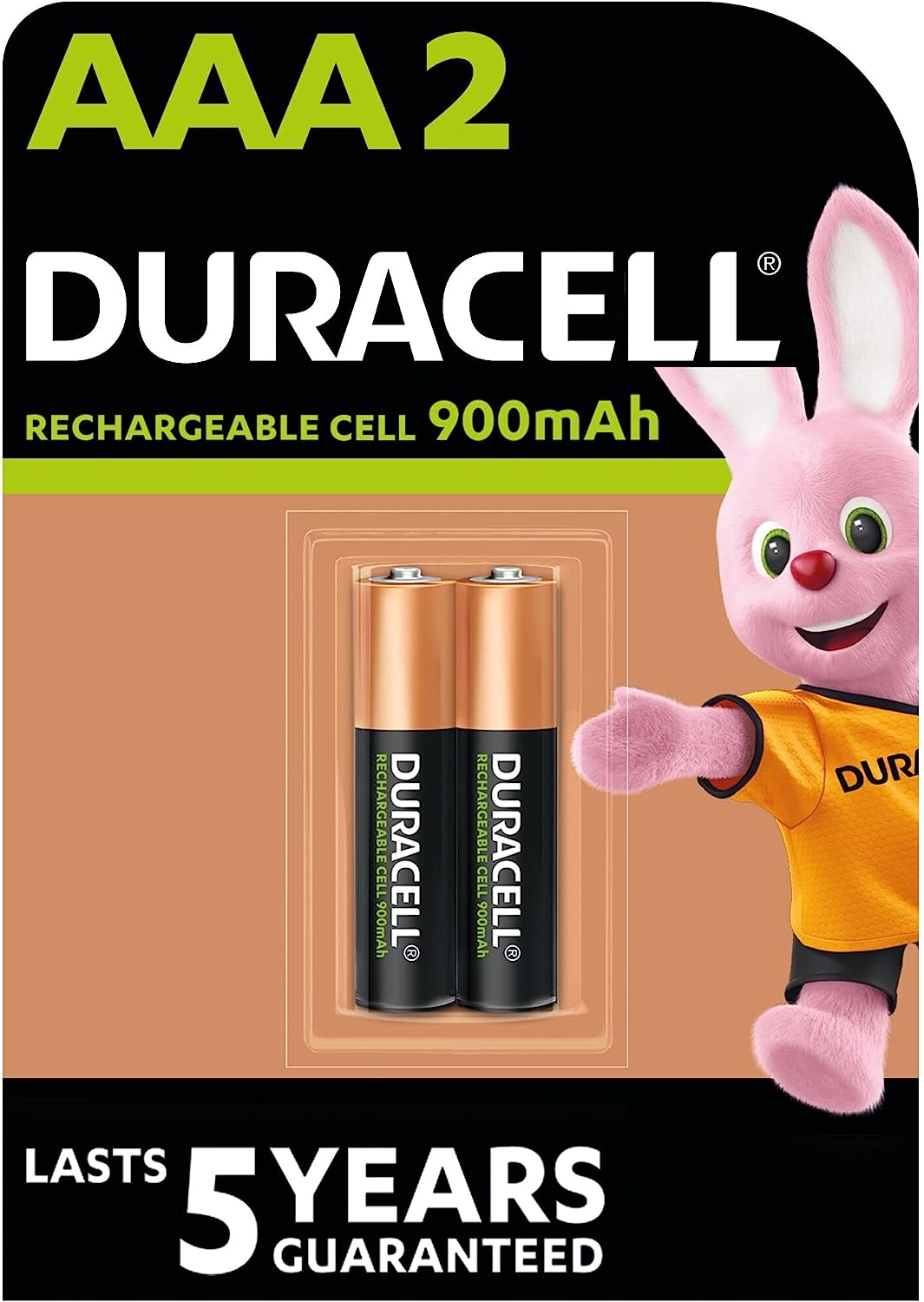 Batterie NiMH ricaricabili Duracell AAA 750mAh blister 2pz 100 cariche pre-caricate autonomia 12 mesi