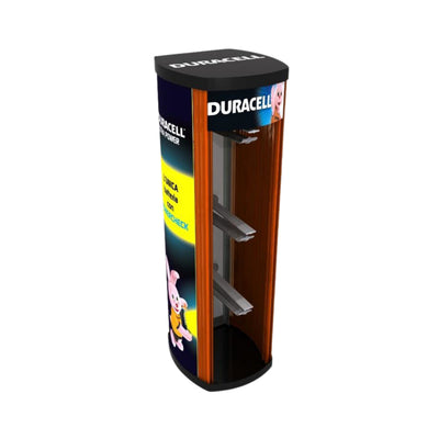 ESPOSITORE VUOTO PER BATTERIE  DURACELL 3 GANCI DA BANCO