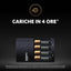 CARICABATTERIE DURACELL VALUE CHARGER CEF14 - RICARICA IN 4 ORE - INCLUSE 2 BATTERIE RICARICABILI AA e 2 AAA