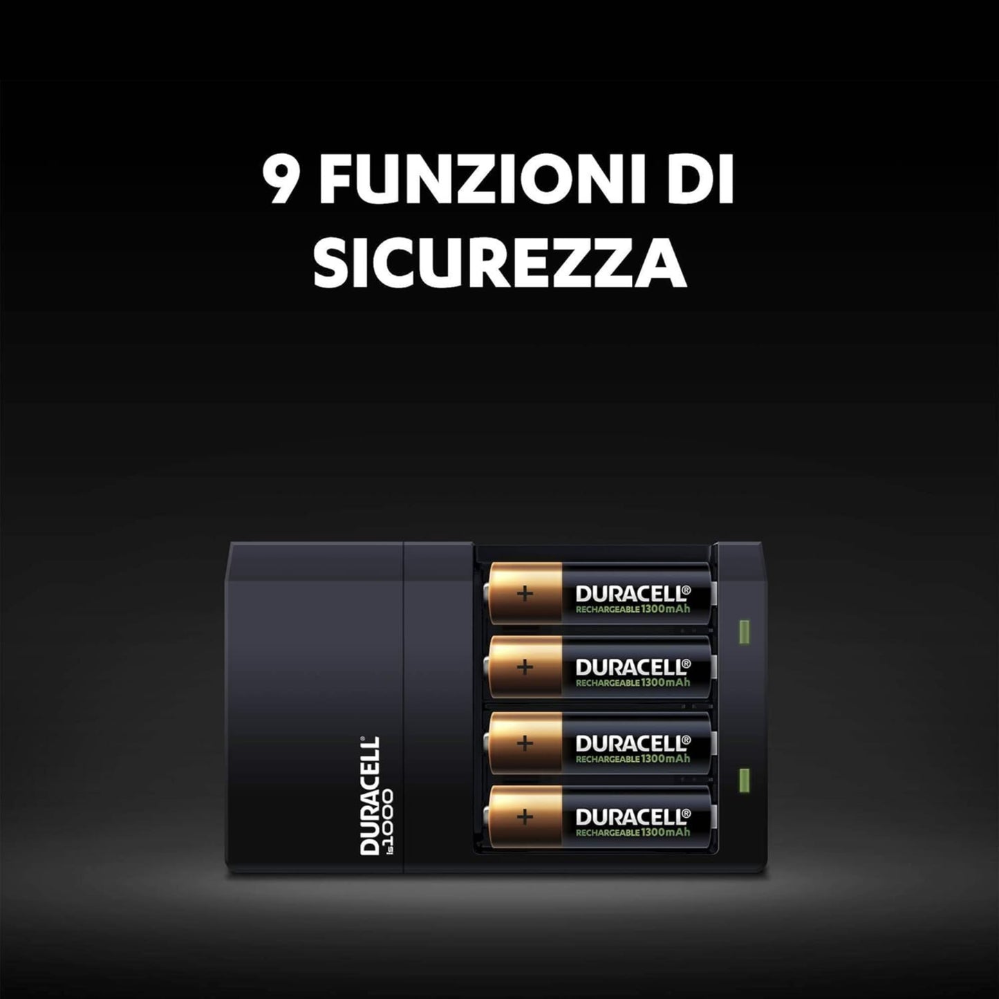 CARICABATTERIE DURACELL VALUE CHARGER CEF14 - RICARICA IN 4 ORE - INCLUSE 2 BATTERIE RICARICABILI AA e 2 AAA