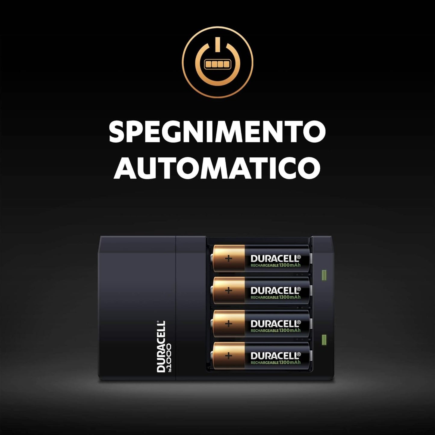 CARICABATTERIE DURACELL VALUE CHARGER CEF14 - RICARICA IN 4 ORE - INCLUSE 2 BATTERIE RICARICABILI AA e 2 AAA