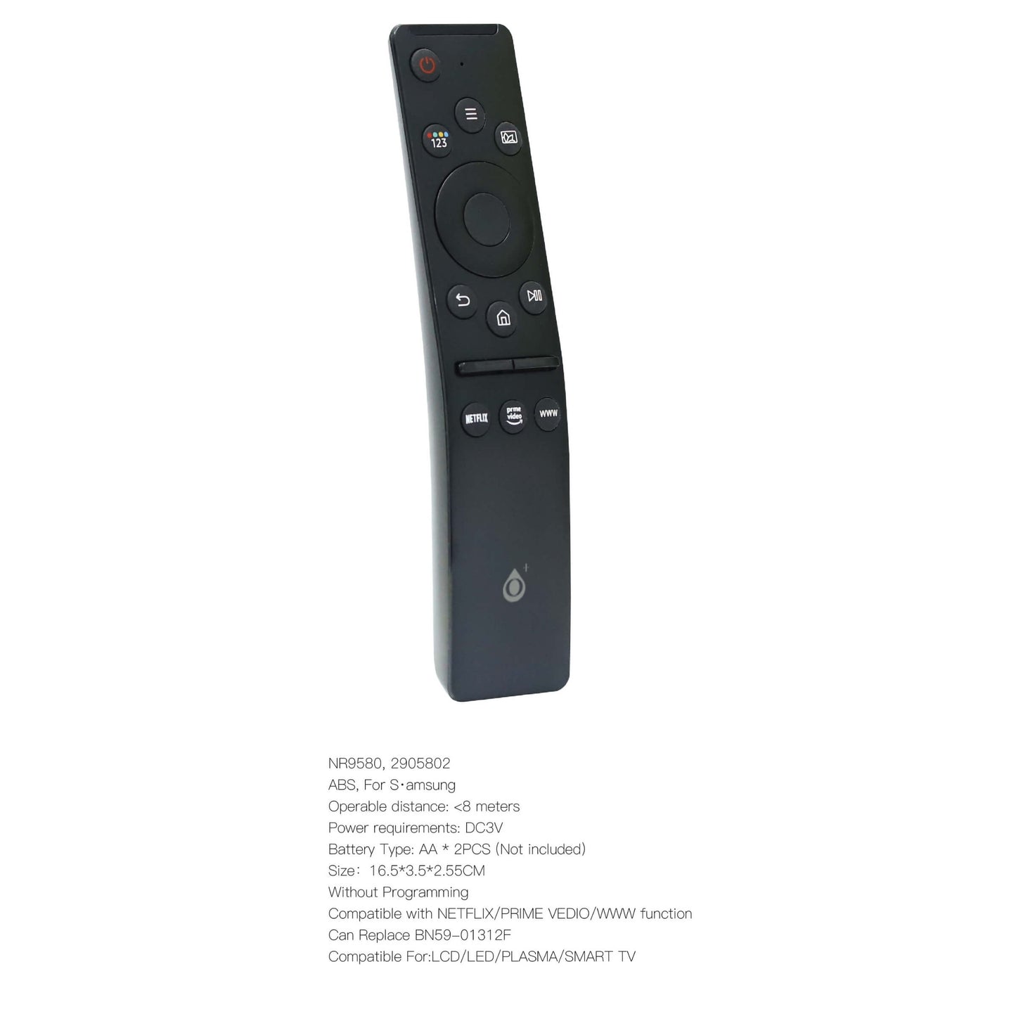 TELECOMANDO TV UNIVERSALE PER SAMSUNG NERO - NR9580