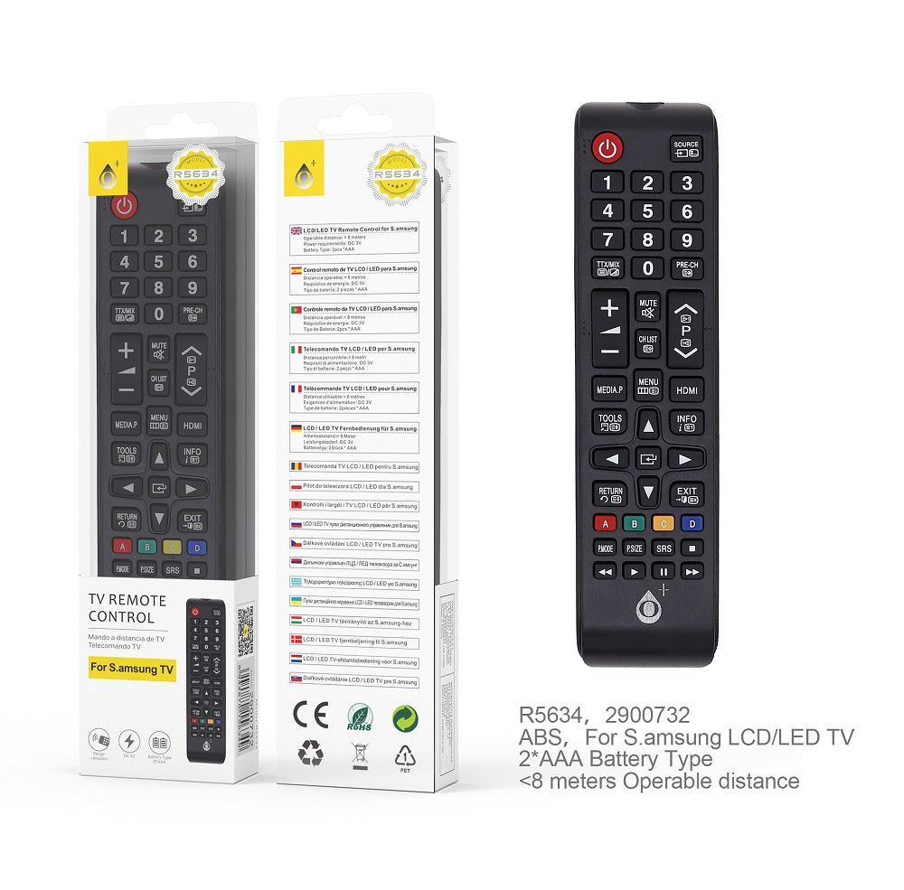 TELECOMANDO TV UNIVERSALE PER SAMSUNG NERO - R5634