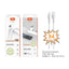 MOVETEK One Plus Cavo Dati da USB a Lightning 1 Metro Bianco - TB1223