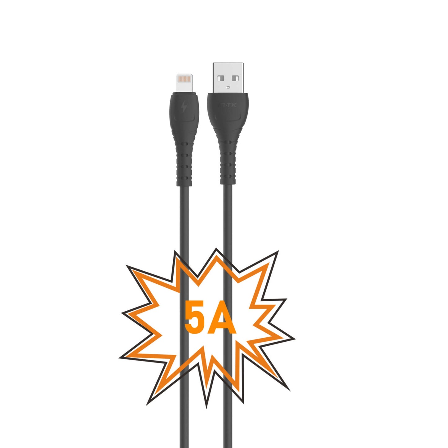 MOVETEK One Plus Cavo Dati da USB a Lightning 1 Metro Nero - TB1223