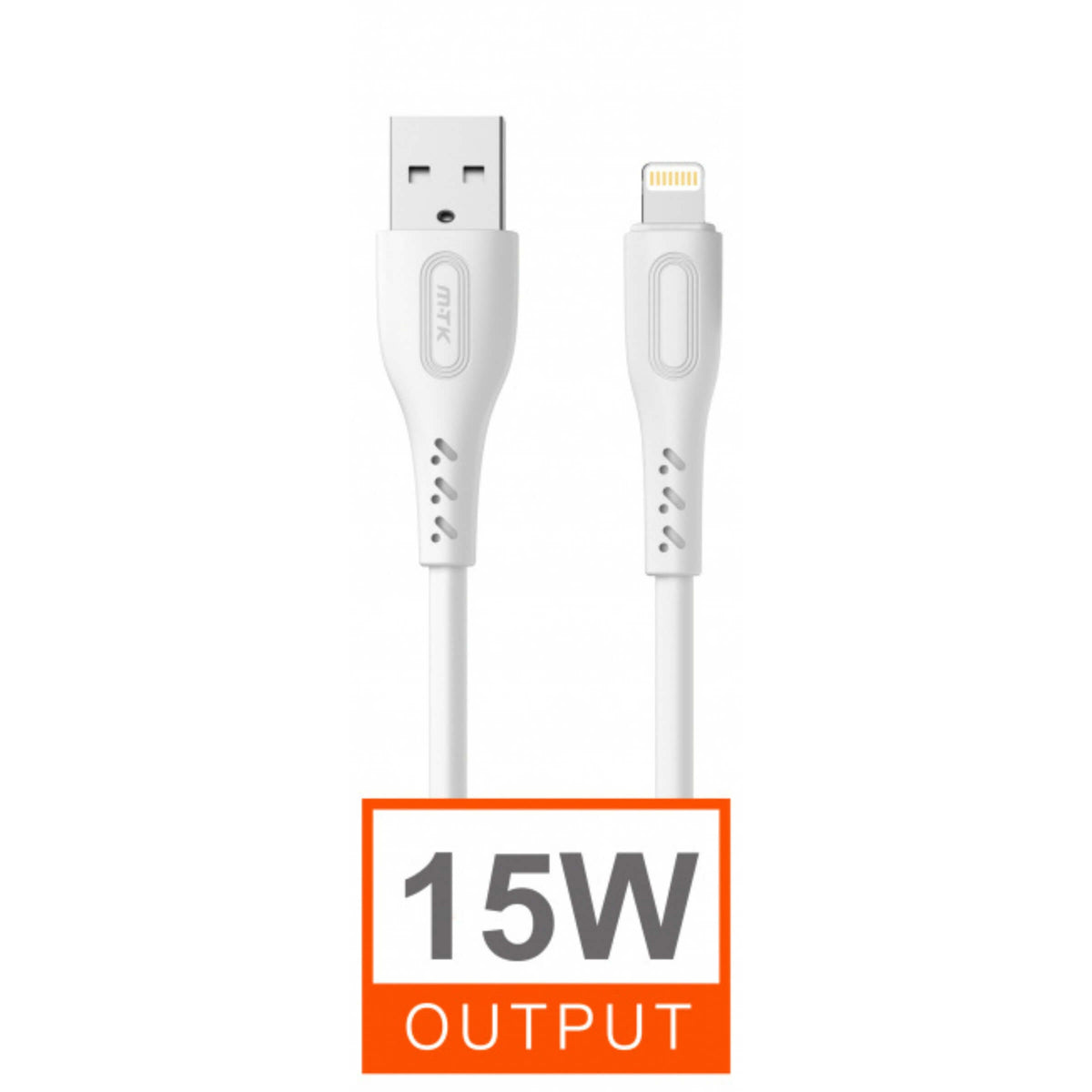Movetek Cavo Dati da USB a Lightning 1 Metro 3.4A 15W Bianco - TB1336