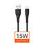 Movetek Cavo Dati da USB a Lightning 1 Metro 3.4A 15W Nero - TB1336