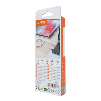 MOVETEK CAVO DATI TYPE-C BIANCO 2.4A - TB1244