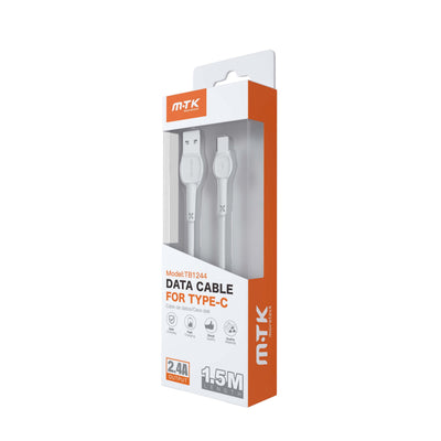 MOVETEK CAVO DATI TYPE-C BIANCO 2.4A - TB1244