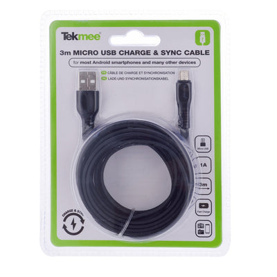 TEKMEE CAVO DATI MICRO USB 3m - 40430074