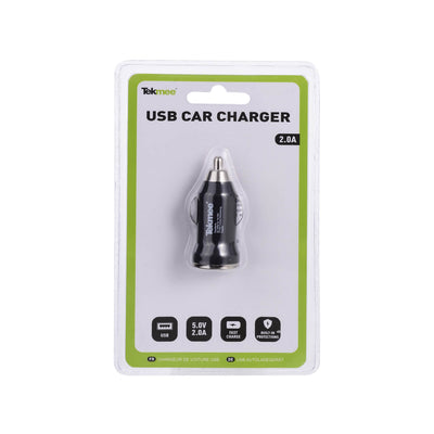 TEKMEE 2A - 1 USB CAR CHARGER BLACK - 40448231