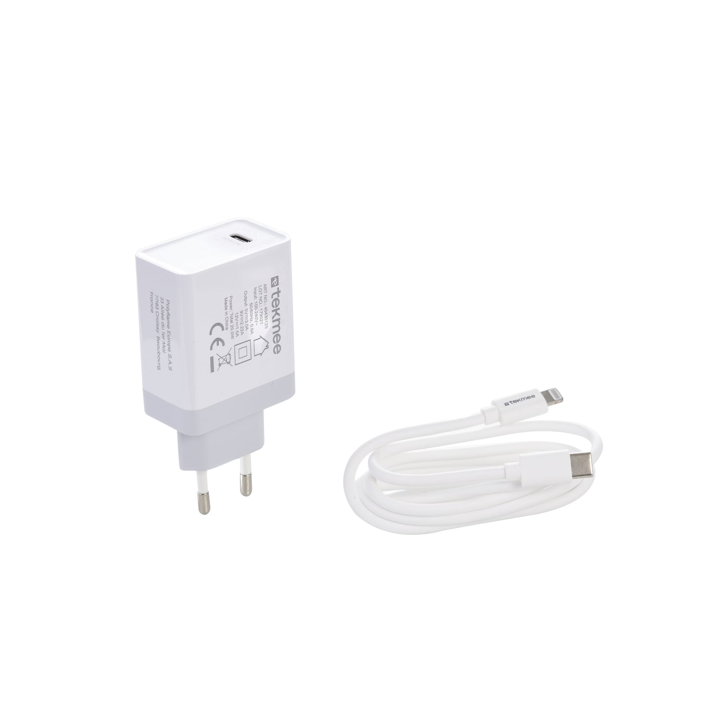 TEKMEE 20W FAST CHARGING KIT LIGHTNING for APPLE
