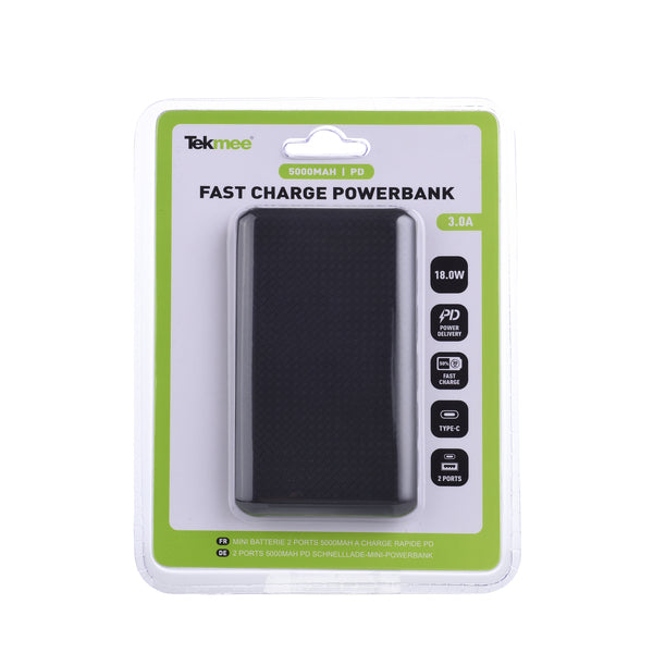 TEKMEE 5000 MaH FAST CHARGE POWERBANK
