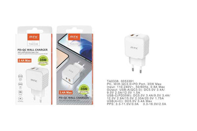 MOVTEK CARICATORE DA MURO FAST CHARGER 35W BIANCO - TA0338