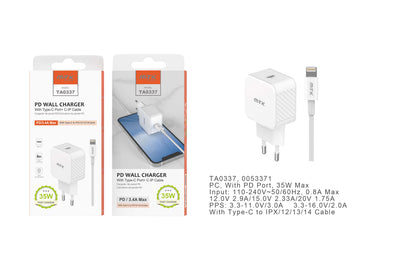 MOVTEK 35W  FAST CHARGING KIT LIGHTNING for APPLE BIANCO - TA0337