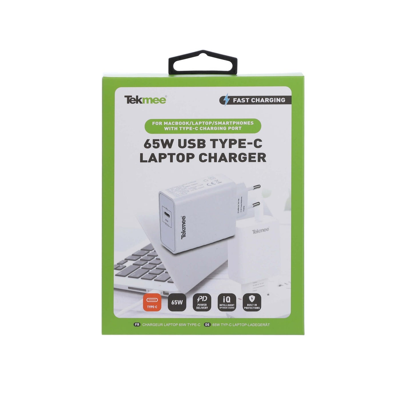 TEKMEE CARICATORE DA MURO FAST CHARGER 65W BIANCO - 40430136