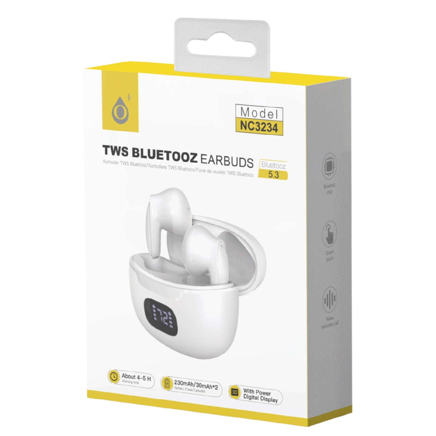 ONE PLUS AURICOLARI EARBUDS BIANCI TWS BLUETOOZ 5.3  - NC3234