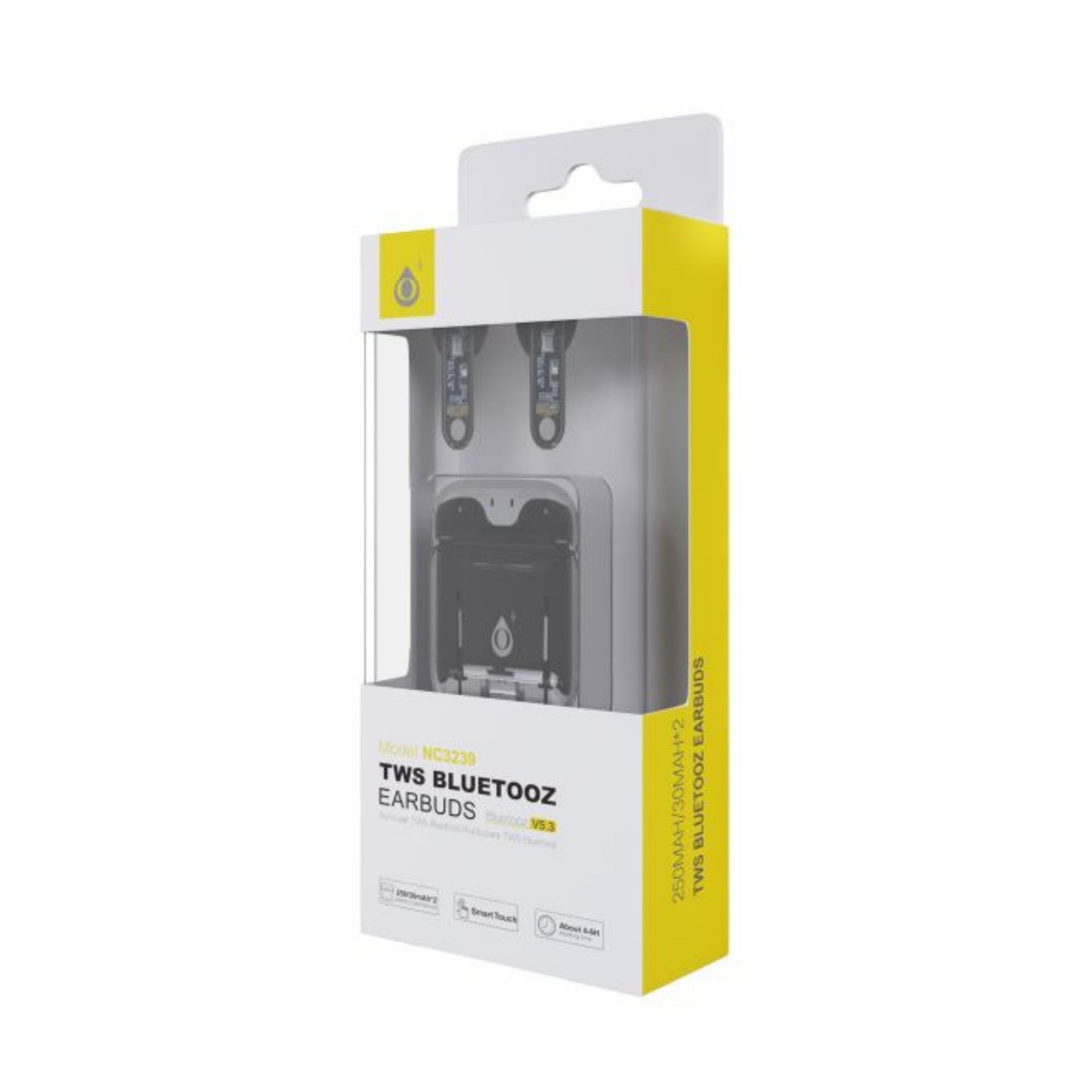 Auricolari TWS One Plus NC3239 Bluetooth 5.3 design trasparente ergonomico