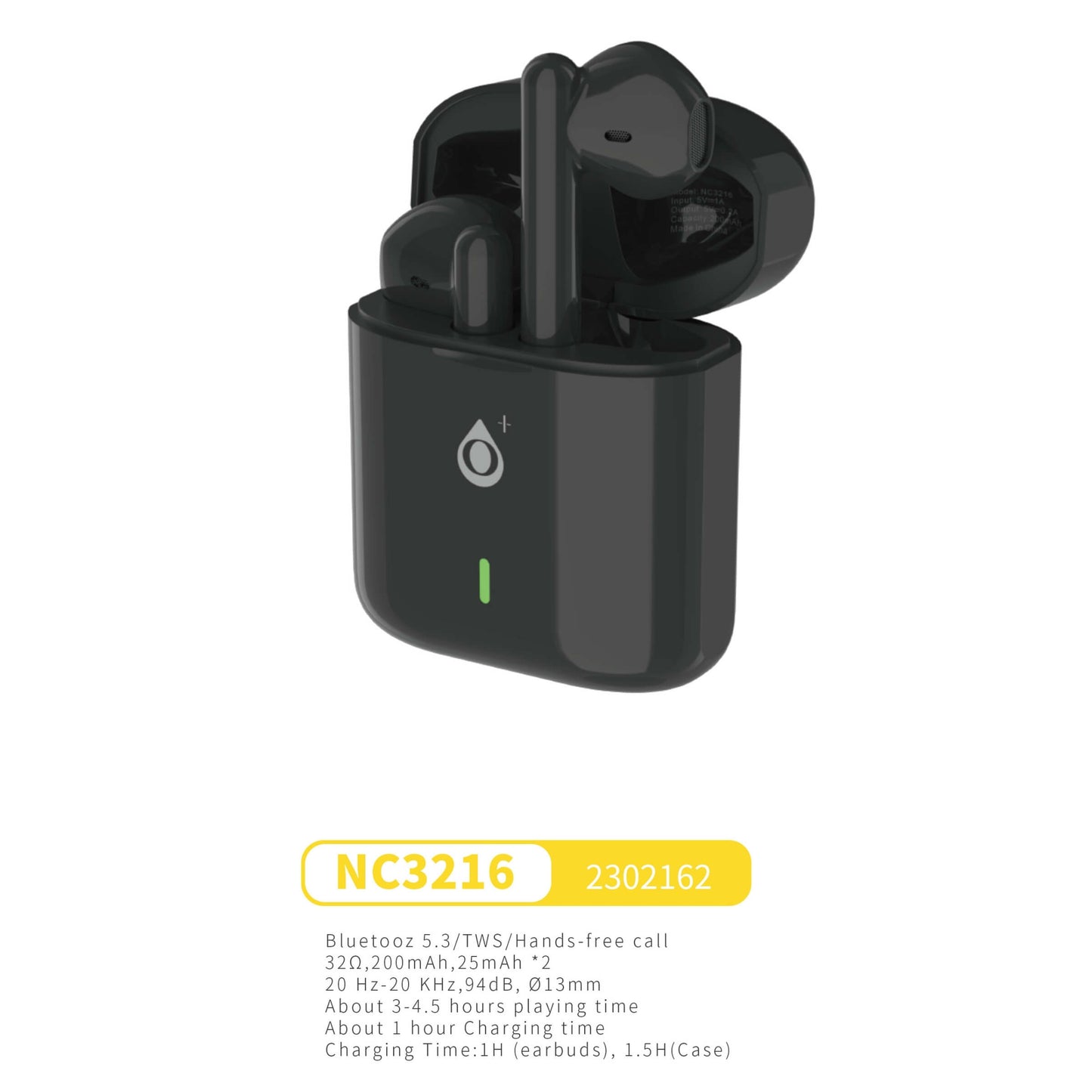 ONE PLUS AURICOLARI EARBUDS NERI TWS BLUETOOZ 5.3  - NC3216