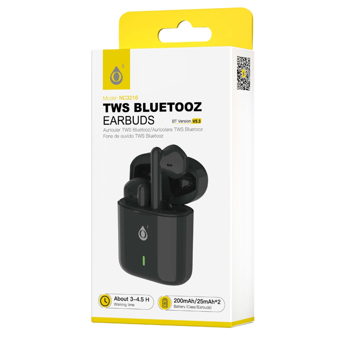 ONE PLUS AURICOLARI EARBUDS NERI TWS BLUETOOZ 5.3  - NC3216