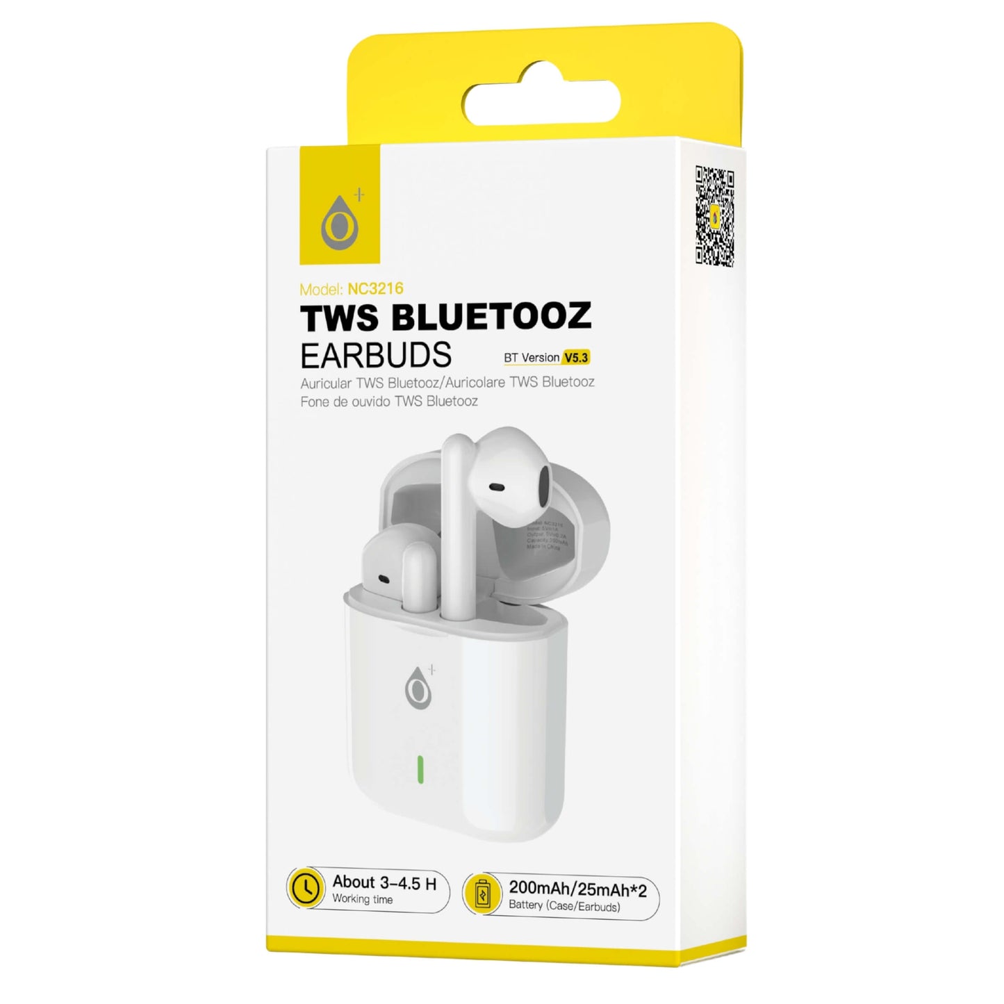 ONE PLUS AURICOLARI EARBUDS BIANCI TWS BLUETOOZ 5.3  - NC3216