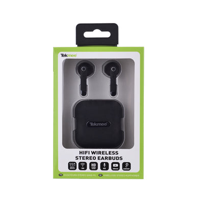 TEKMEE AURICOLARI WIRELESS STEREO TINY EARBUDS NERI 40430118