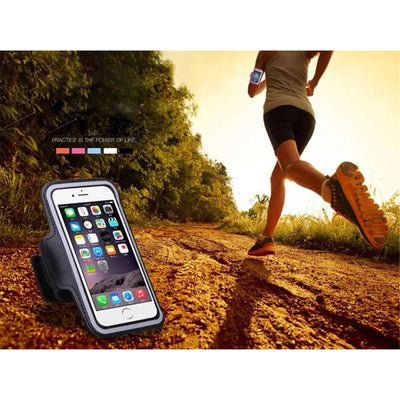 Fascia da braccio porta smartphone universale 4,9-6 pollici resistente acqua peso 35g