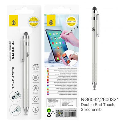 TOUCH PEN CON DOPPIA PUNTA BIANCA - NG6032