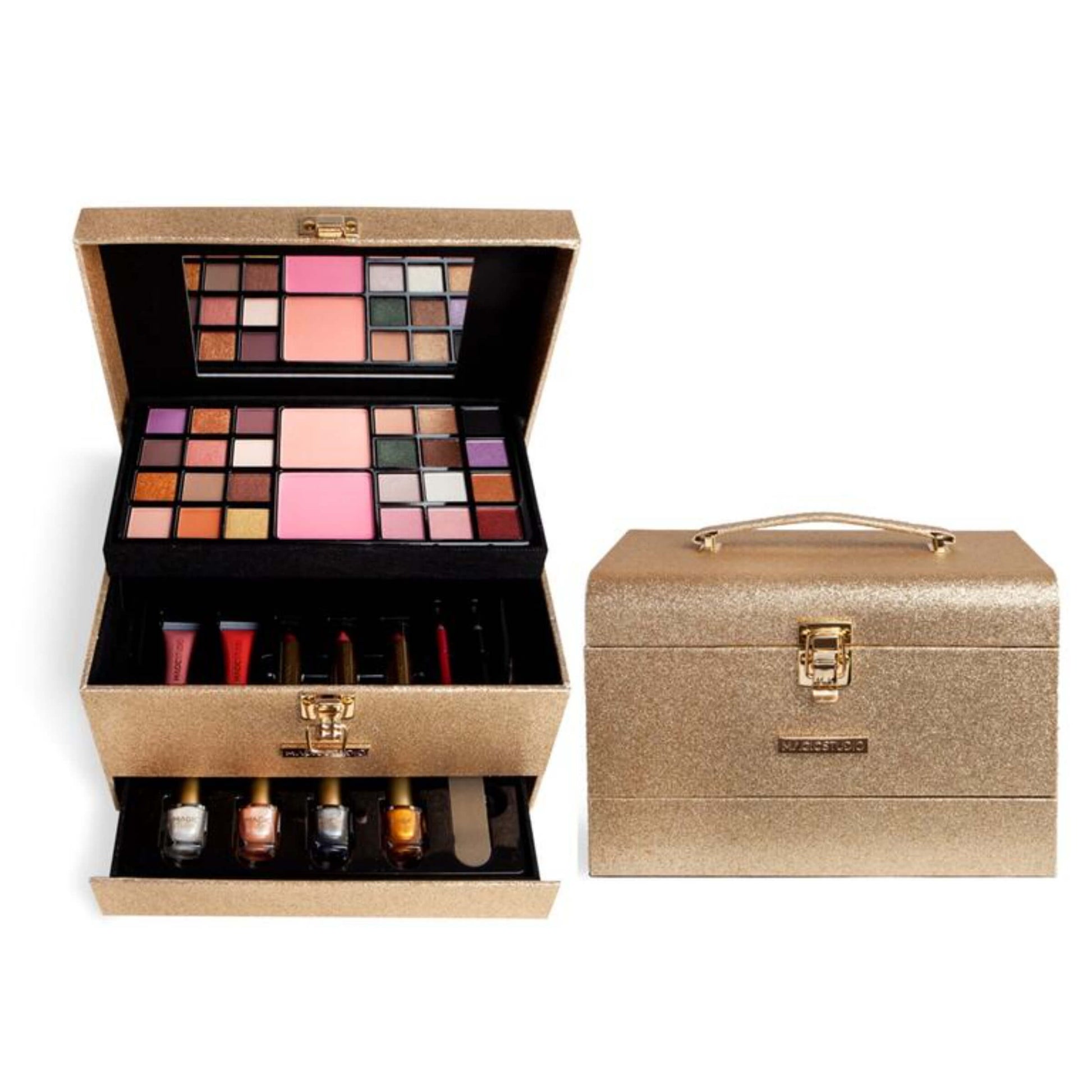 Magic Studio Diamond Sparkle On The Go beauty case 3 piani 24 ombretti valigetta