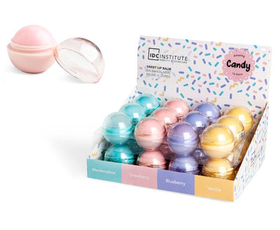 IDC Institute Candy Sweet Lip Balm emoticon 4 fragranze pesca vaniglia fragola mora