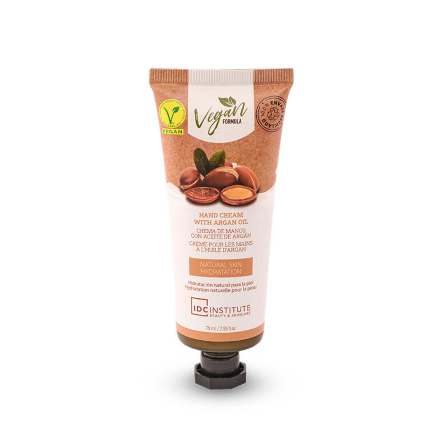 IDC Institute crema mani vegana olio argan 75ml tubo nutriente idratante