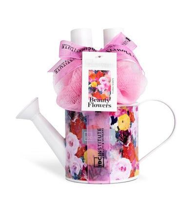 IDC Institute Beauty Flowers set 3 pezzi annaffiatoio decorato motivi floreali