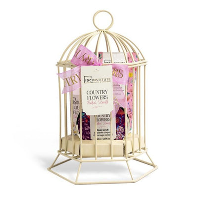 IDC Institute Country Flowers Birdcage set 3 pezzi confezione gabbia