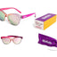 Occhiali Martinelia Pink Glitter montatura trasparente glitterata aste rosa vivace