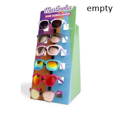 Espositore in cartone Martinelia 6 posti occhiali da sole struttura verticale compatta