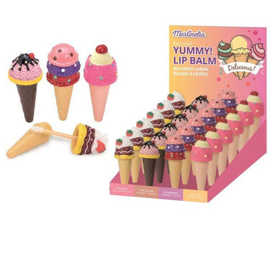 Martinelia World Yummy Lip Gloss forma gelato 3.5g display 24 pezzi colorati